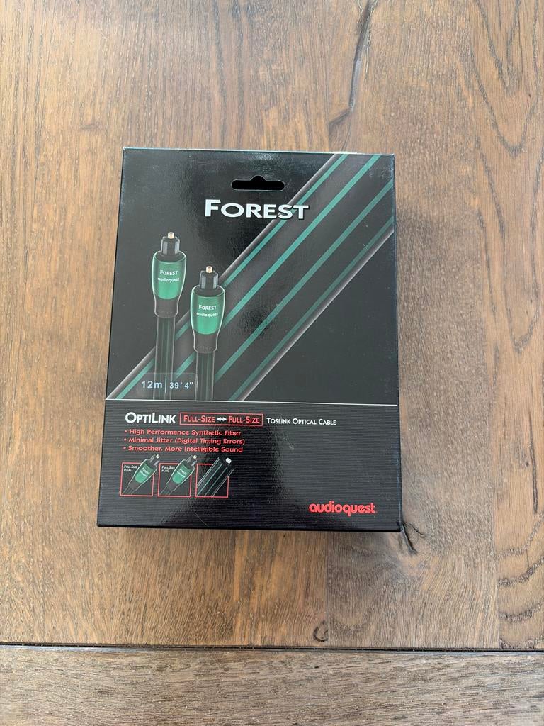 AudioQuest Forest OptiLink Optische Kabel 12m Nieuw, Ophalen of Verzenden, Nieuw, 10 meter of meer, Optische kabel