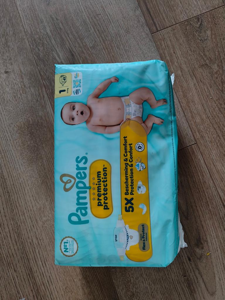 Pampers luiers- Maat 1 - 2 stucks, Ophalen, Nieuw