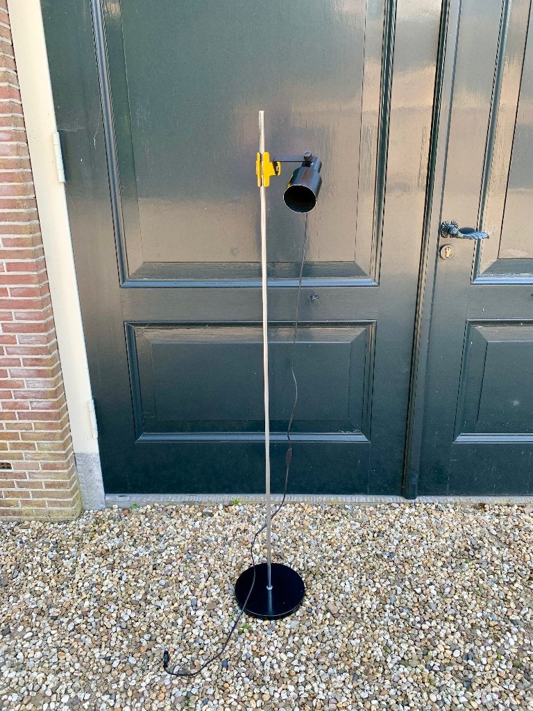 Vintage jaren 70 staande lamp, Ophalen, Gebruikt, E27 (groot), Metaal