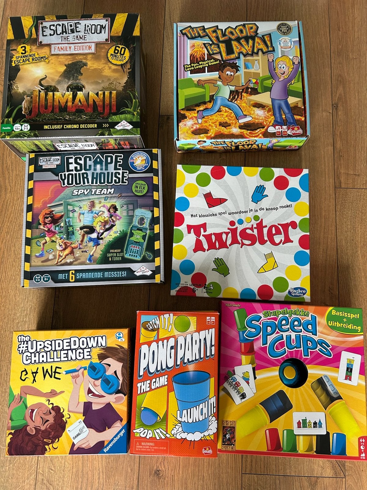 Diverse bordspellen: Escape Room, Twister, Pong Party en mee, Drie of vier spelers, Ophalen, Gebruikt