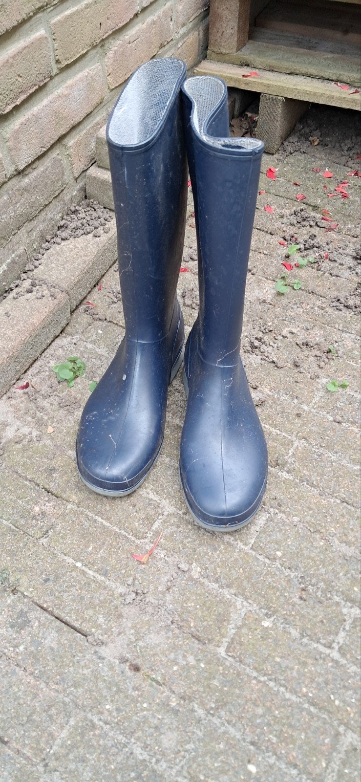 Hevea Regenlaarzen Maat 38 - Donkerblauw, Kleding | Dames, Blauw, Regenlaarzen, Gedragen, Heyeg