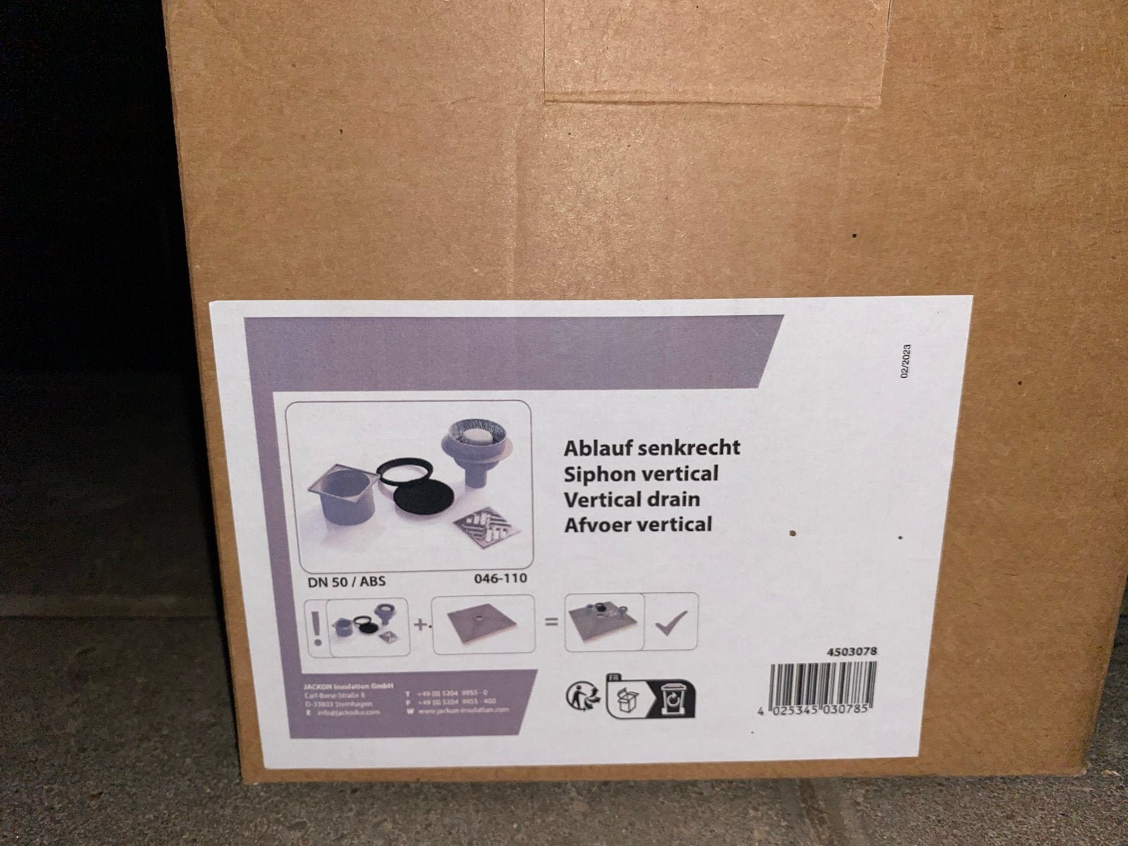 QBOARD Afvoersysteem onder-aansluiting, Ophalen of Verzenden, Nieuw, Douche