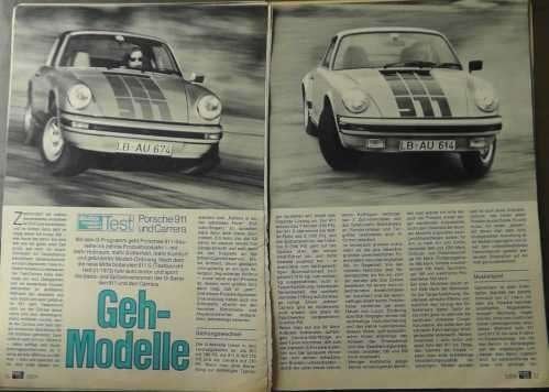 Porsche 911 Carrera 2.7 / RS 210 pk 1973-1975 ? 23x autotest, Ophalen, Gelezen, Porsche