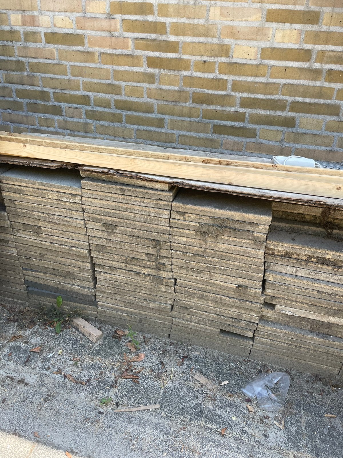 Gebruikte terrastegels, ca. 40 m², Tuin en Terras, Ophalen, Gebruikt, 10 m² of meer, Beton