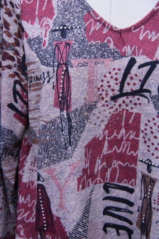 Trui bruin/ roze Paprika mt M (46) dun Vaste prijs, Bruin, Maat 46/48 (XL) of groter, Ophalen of Verzenden, Zo goed als nieuw