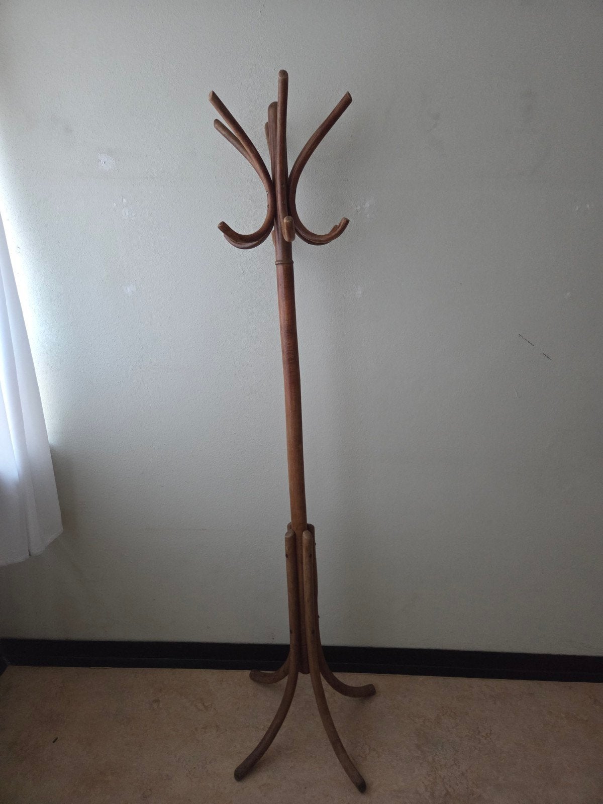 Vintage houten staande kapstok, Huis en Inrichting, Woonaccessoires | Kapstokken, Ophalen, Gebruikt, Staande kapstok, 150 tot 200 cm