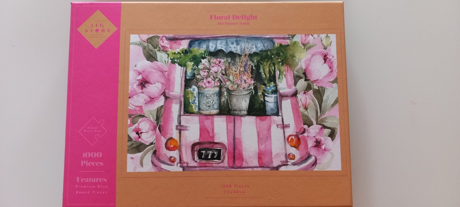 Jig Store Floral Delight Legpuzzel 1000 stukjes, Ophalen, 500 t/m 1500 stukjes, Nieuw, Legpuzzel
