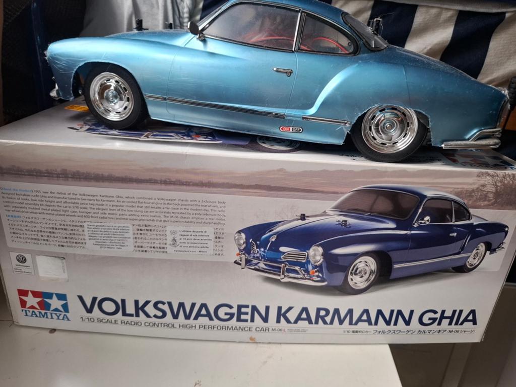 Tamiya Volkswagen Karmann Ghia RC Auto Elektrisch 1:10, Hobby en Vrije tijd, Modelbouw | Radiografisch | Auto's, Elektro, Gebruikt