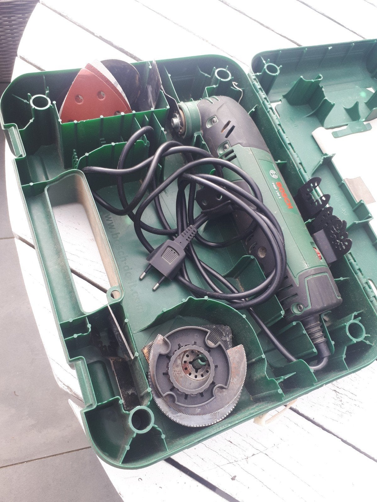 Bosch PMF 190 E Multitool in koffer, Ophalen, Gebruikt