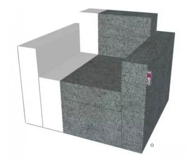 CUBIQZ Fauteuil hoes voor kartonnen meubels - Verkoopstyling, Ophalen, 75 tot 100 cm, Zo goed als nieuw, Stof