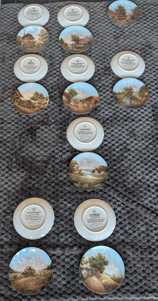 17x Seltmann Weiden verzamelborden - Lückel - 2 sets, Antiek en Kunst, Antiek | Wandborden en Tegels, Ophalen of Verzenden