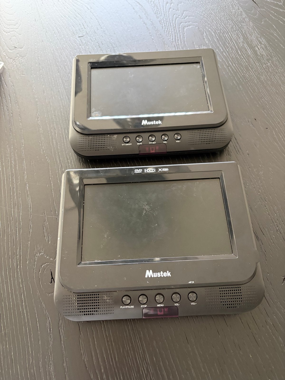Mustek Draagbare DVD-spelers (2 stuks) met tas en accessoire, Audio, Tv en Foto, Draagbaar, Zo goed als nieuw, Ophalen, Overige merken