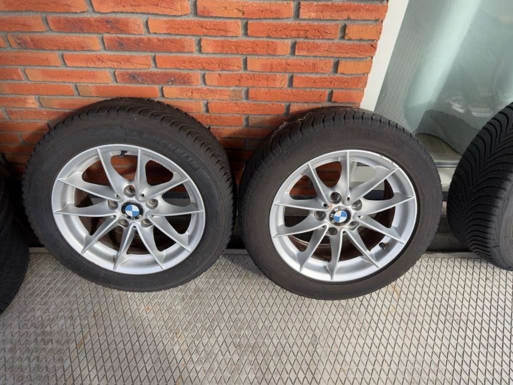 winterbanden + velgen BMW E90 BMW E46, Ophalen, 16 inch, Banden en Velgen, 205 mm
