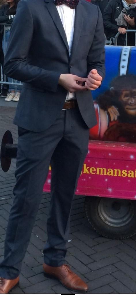kostuum (gedragen tijdens schoolgala), Blauw, Ophalen of Verzenden, Gedragen, Jack & Jones