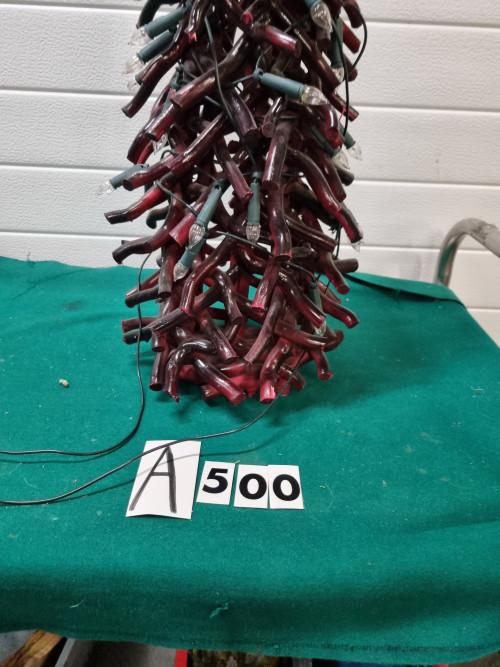 -	Kerstboom hout met verlichting, Ophalen of Verzenden, 'T Olde Gre-j, Info@toldegrej.nl, Endepoelstraat 20f Didam