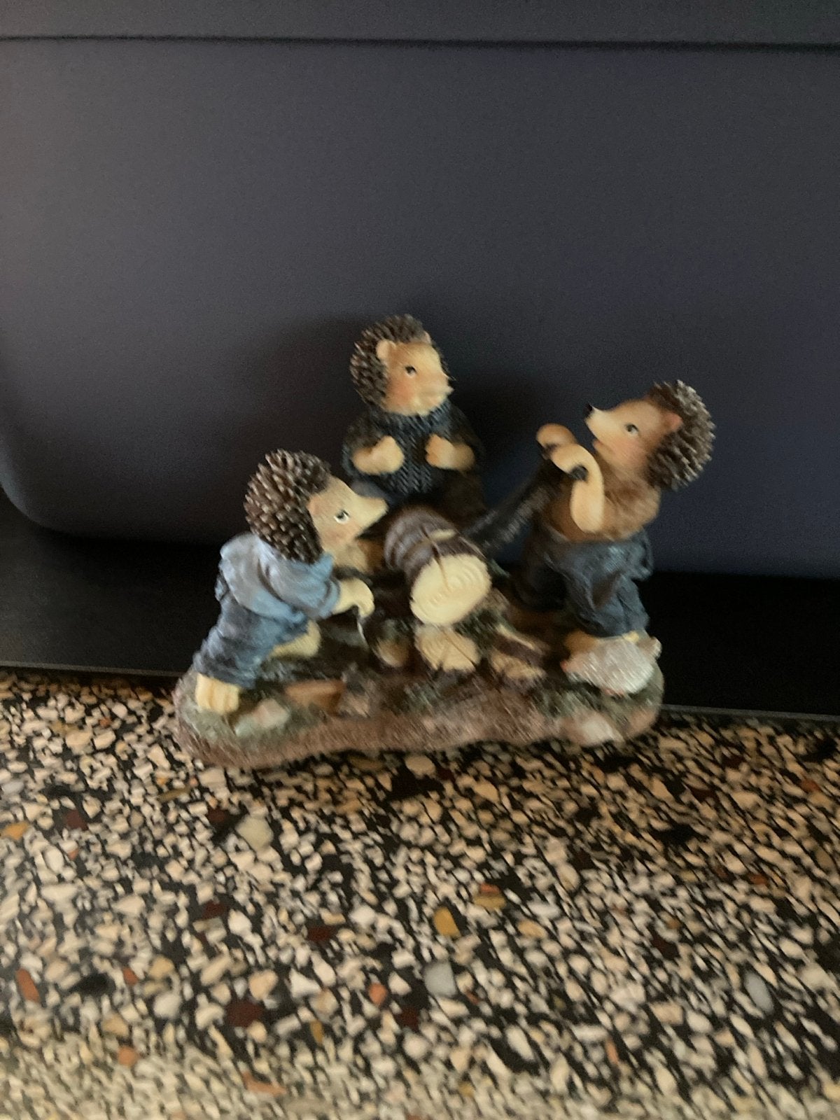 Schattige egel beeldjes - decoratie, Ophalen of Verzenden, Gebruikt, Dier