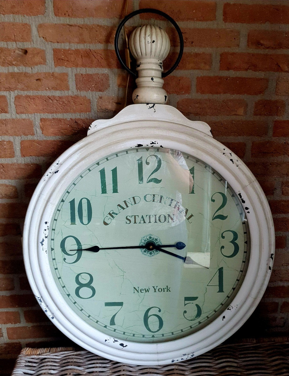 Hele grote stationsklok Ø 70 cm
Grote Vintage Wandklok, Ophalen