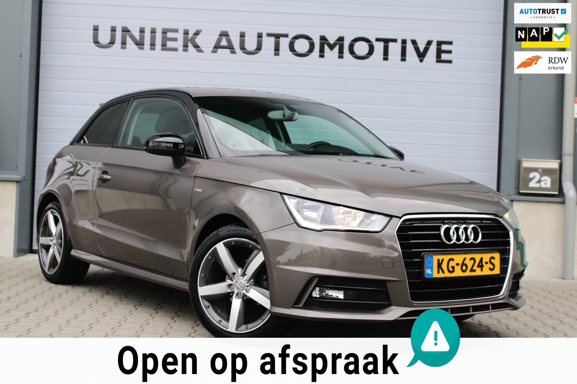 Audi A1 1.0 TFSI ADRENALIN | S LINE | AIRCO | ELEKTR. RAMEN, Voorwielaandrijving, Stof, 95 pk, Bruin