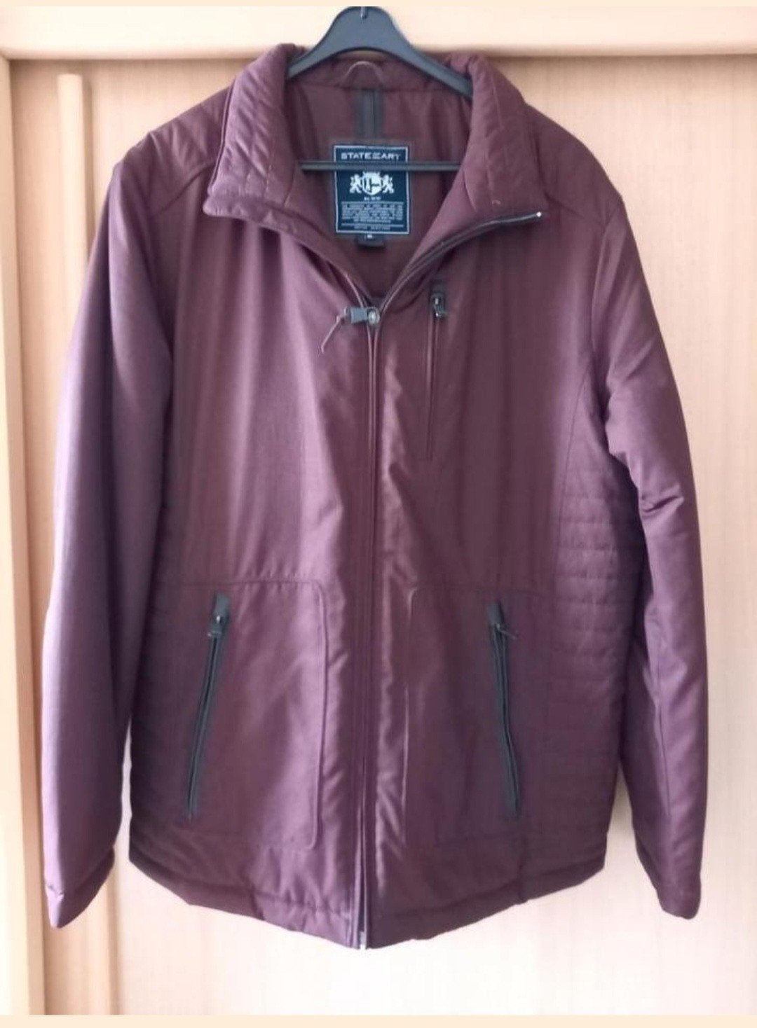 Bordeaux rode winterjas maat XL, Kleding | Heren, Ophalen of Verzenden, Zo goed als nieuw, Maat 56/58 (XL), Rood
