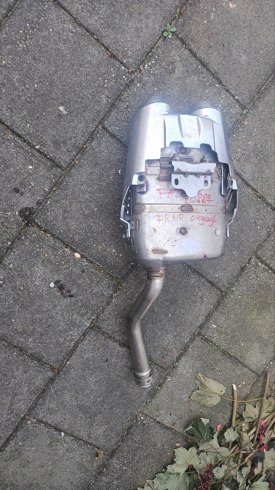 Fz6 uitlaat, Motoren, Onderdelen | Yamaha, Ophalen of Verzenden, Gebruikt