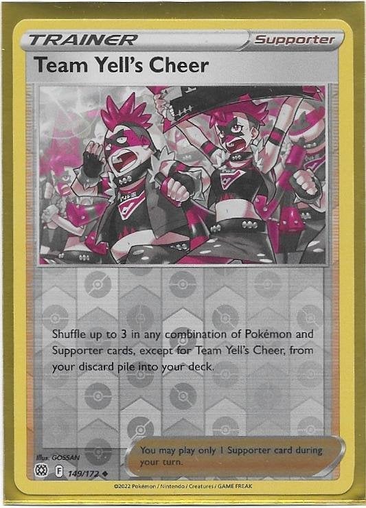 Brilliant Stars,  Team Yell's Cheer [reverse] 149/172, Verzenden, Nieuw, Losse kaart