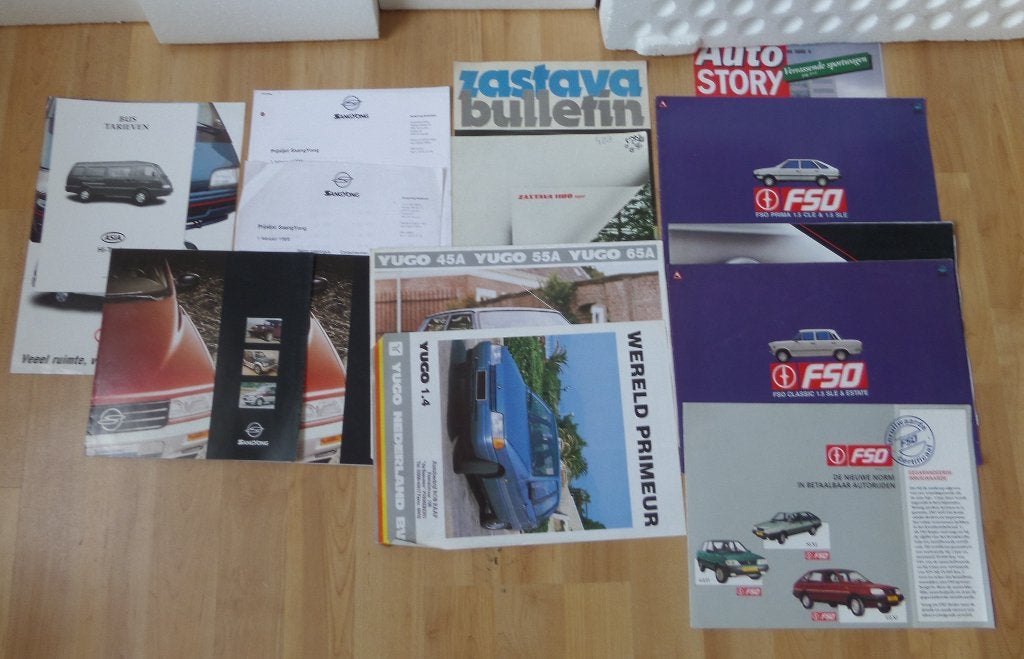 DEEL 2 GROTE PARTIJ AUTO FOLDERS ADV.1 EN 2, Ophalen, Gelezen, Algemeen