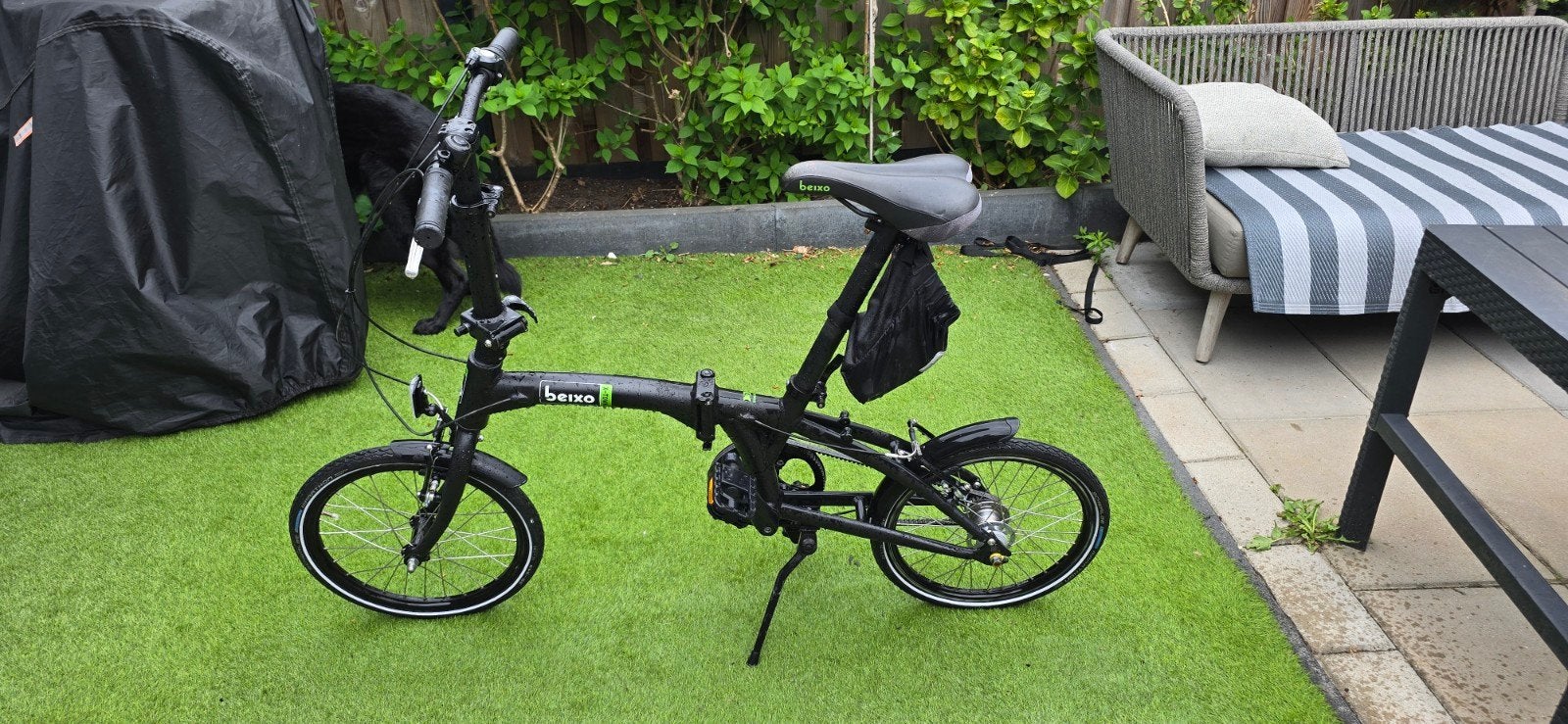 Beixo X-town Vouwfiets - Zwart, Velgrem, Zo goed als nieuw, Totaal opvouwbaar, Nvt