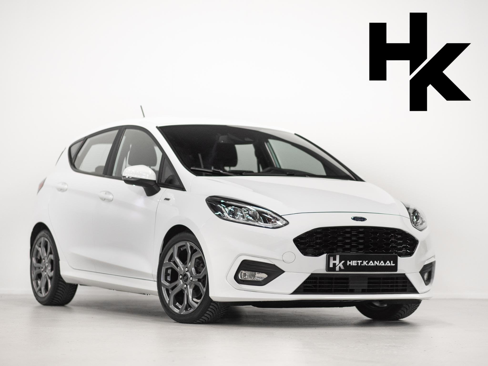 Ford Fiesta 1.0 EcoBoost ST-Line B&O Cruise Stoelv, Auto's, Gebruikt, Euro 6, 620 kg, Wit