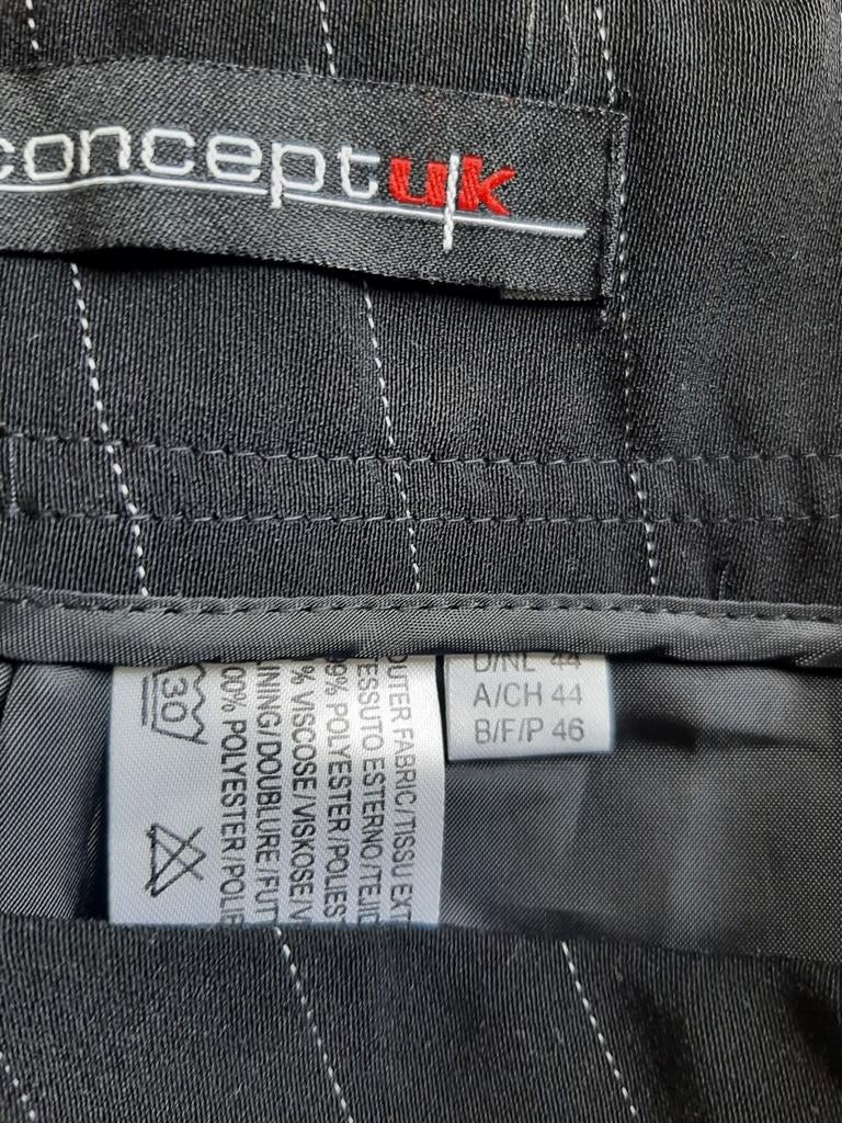 Zwarte gestreepte rok Concept UK maat 44, Ophalen of Verzenden