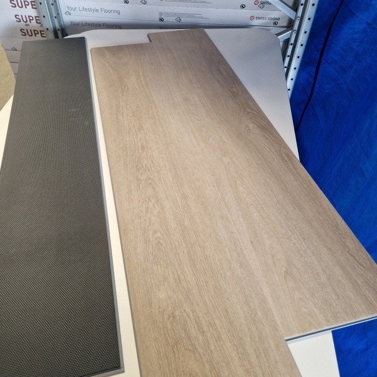 Restpartij 8,9 m2 nieuwe klik PVC Ambiant Avanto Beige, Ophalen, Postbus 23, 8280 AA Genemuiden, Beige, Nieuw