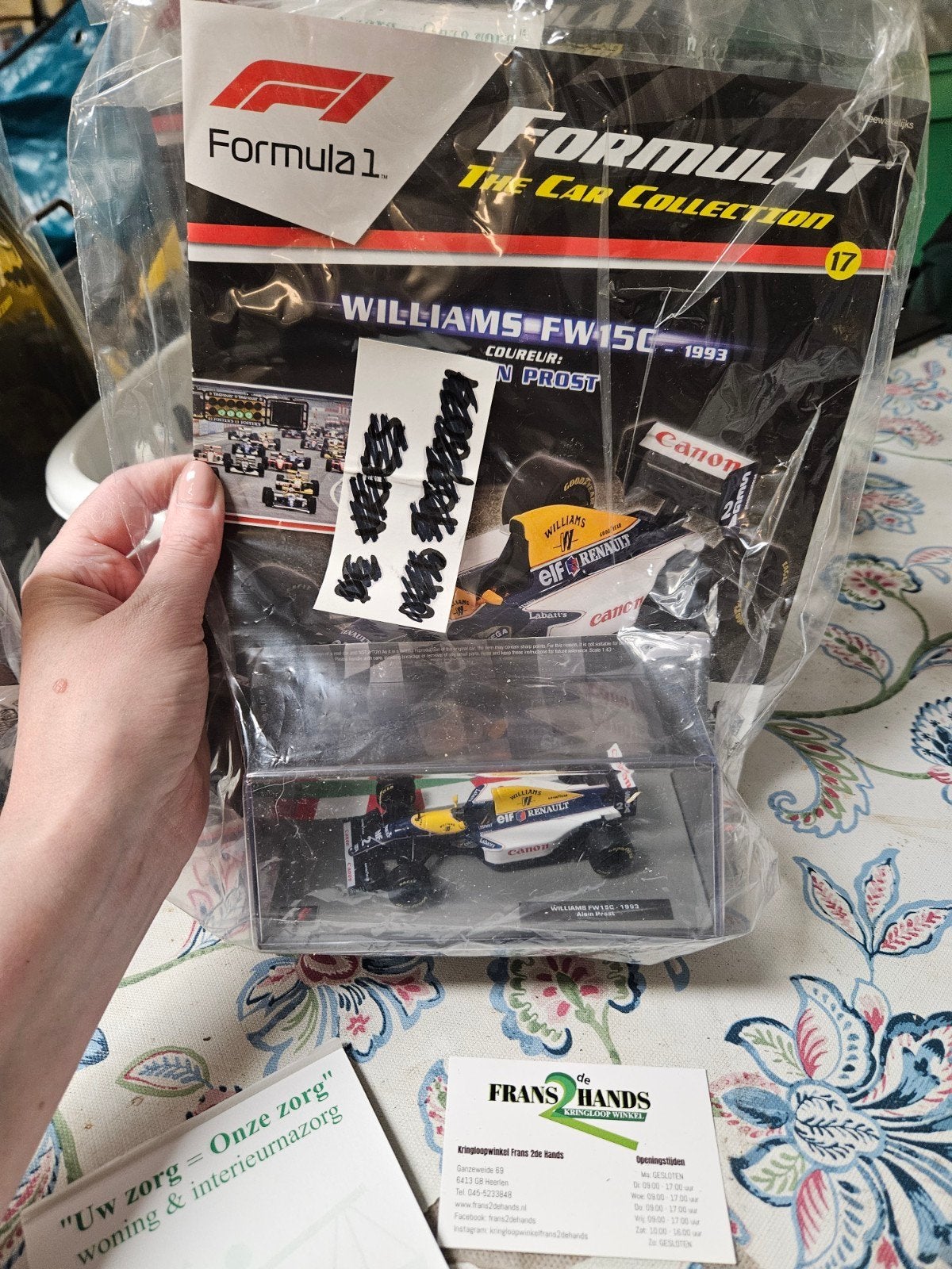 Williams FW15C - 1993 Alain Prost F1 modelauto, Overige merken, 1:50 of kleiner, Auto, Nieuw