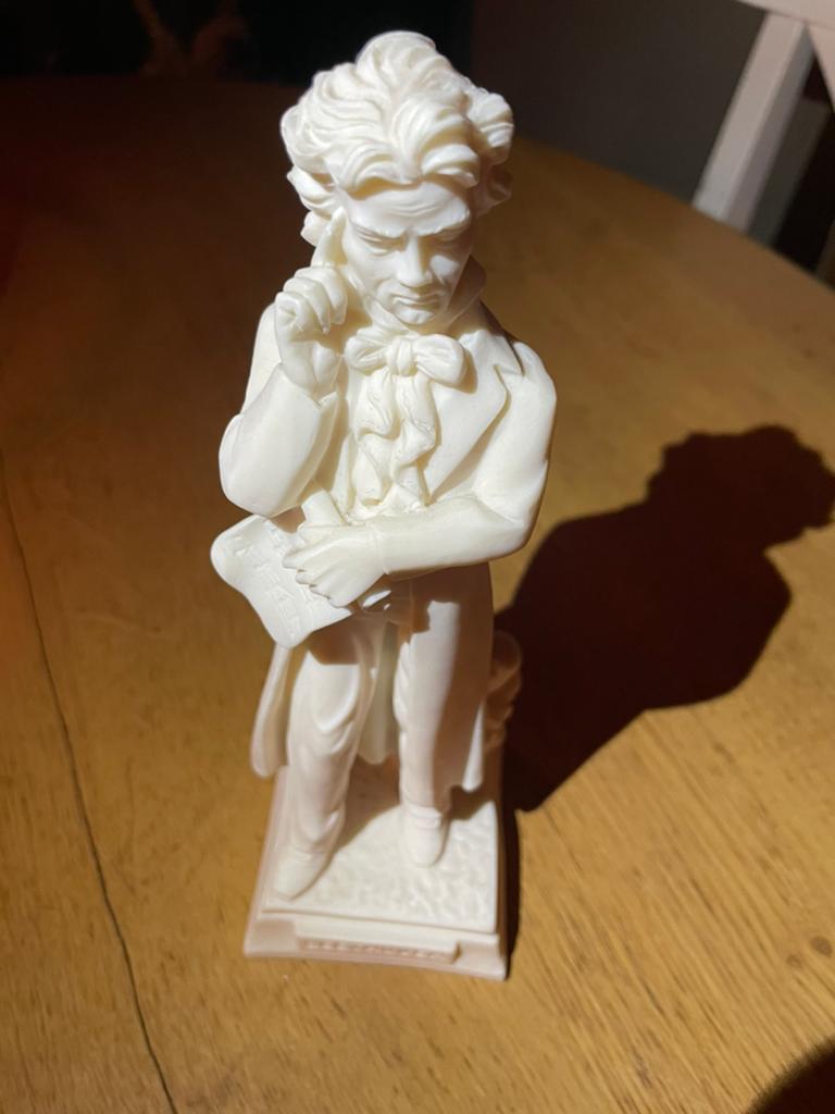 Beethoven beeldje - Klassieke componist decoratie, Verzamelen, Ophalen of Verzenden, Zo goed als nieuw, Mens