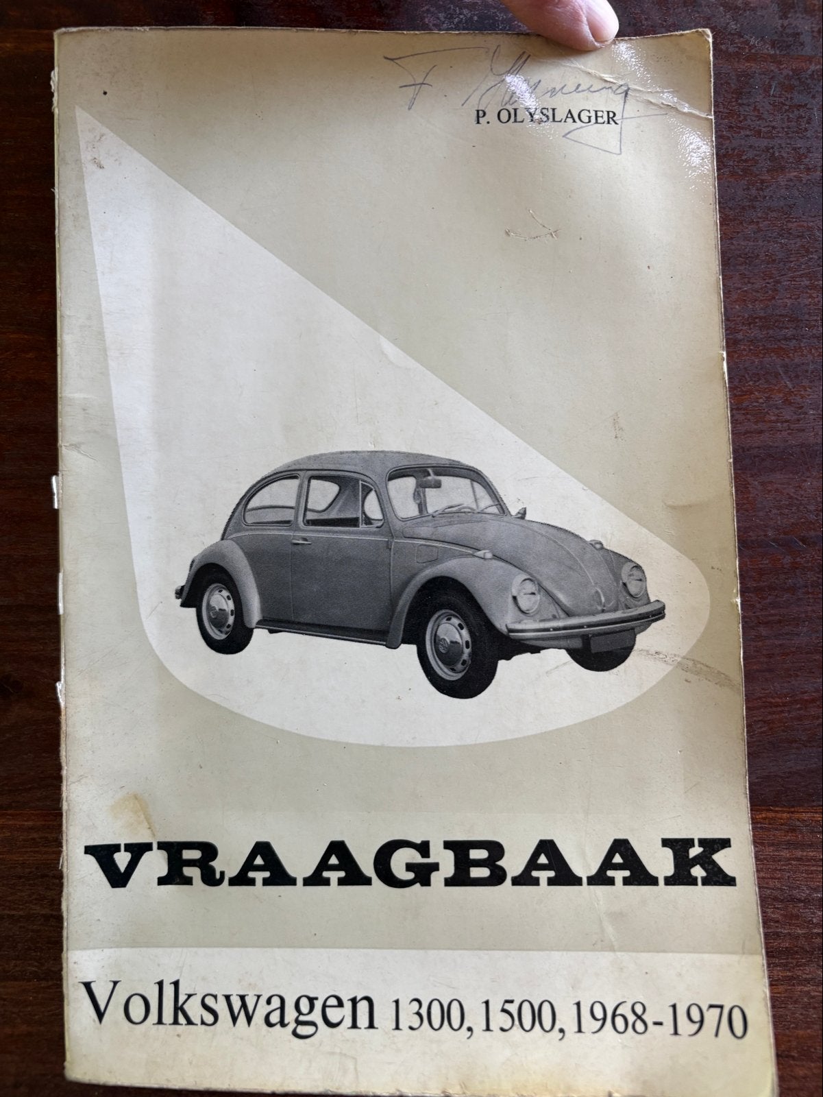 Vraagbaak Volkswagen 1300, 1500 (1968-1970) - Piet Olyslager, Ophalen of Verzenden, Gelezen, Volkswagen