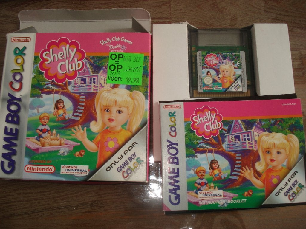 Game boy Color spel Barbie Shelly Club compleet, 1 speler, Ophalen of Verzenden, Zo goed als nieuw, Vanaf 3 jaar