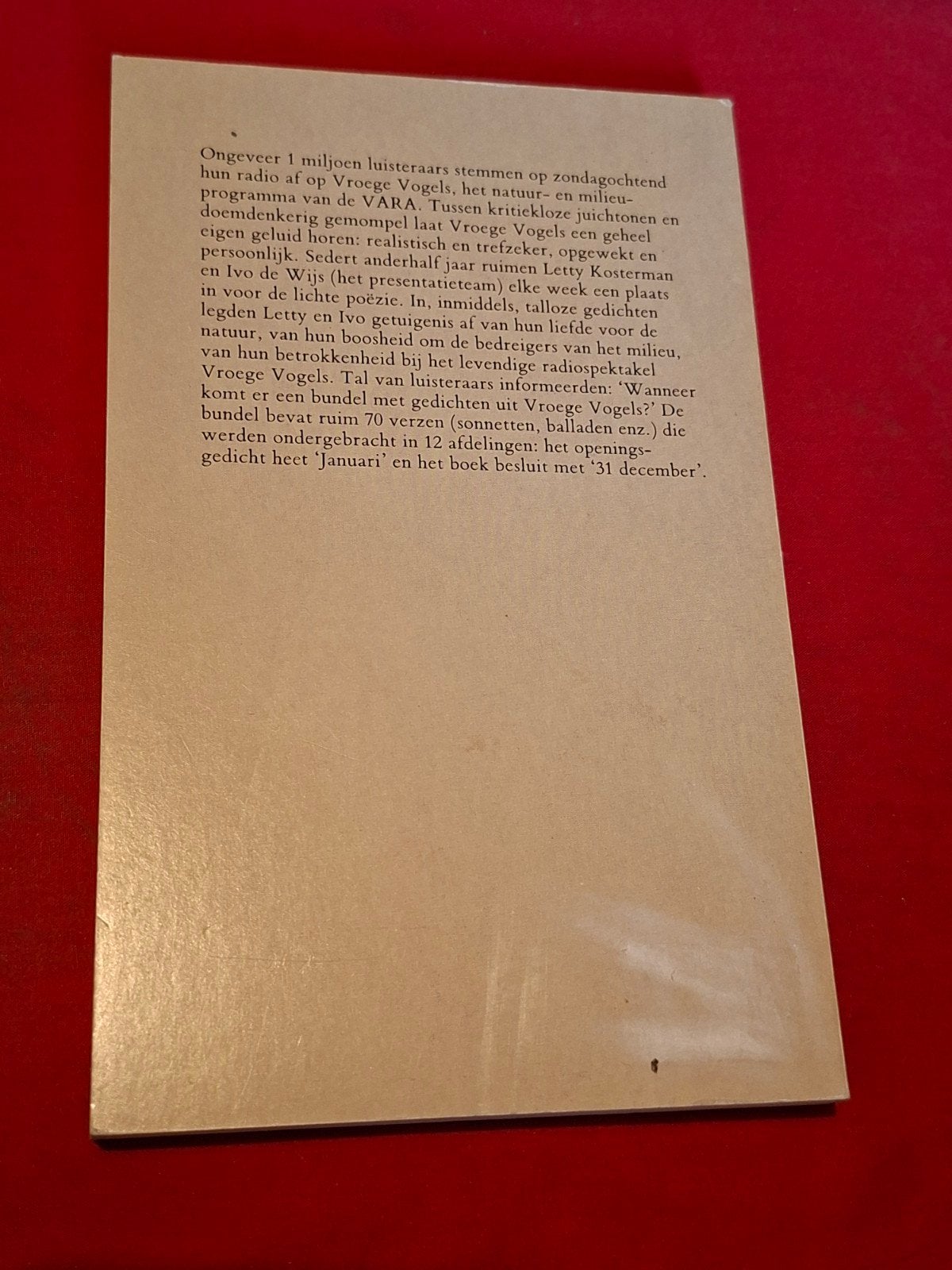 GESIGNEERD Vroege vogels. Ivo de Wijs en Letty Kosterman., Boeken, Ophalen of Verzenden, Gelezen