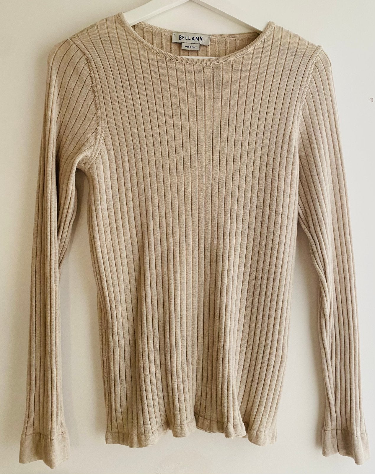 Bellamy truitje van extra fijne merinowol, maat L, Ophalen of Verzenden, Nieuw, Maat 42/44 (L), Beige