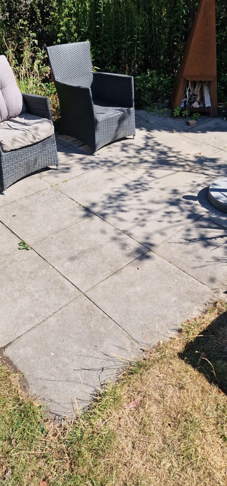 Tegels 60 bij 60 cm - 40 stuks, Ophalen, Gebruikt, 10 m² of meer, Beton