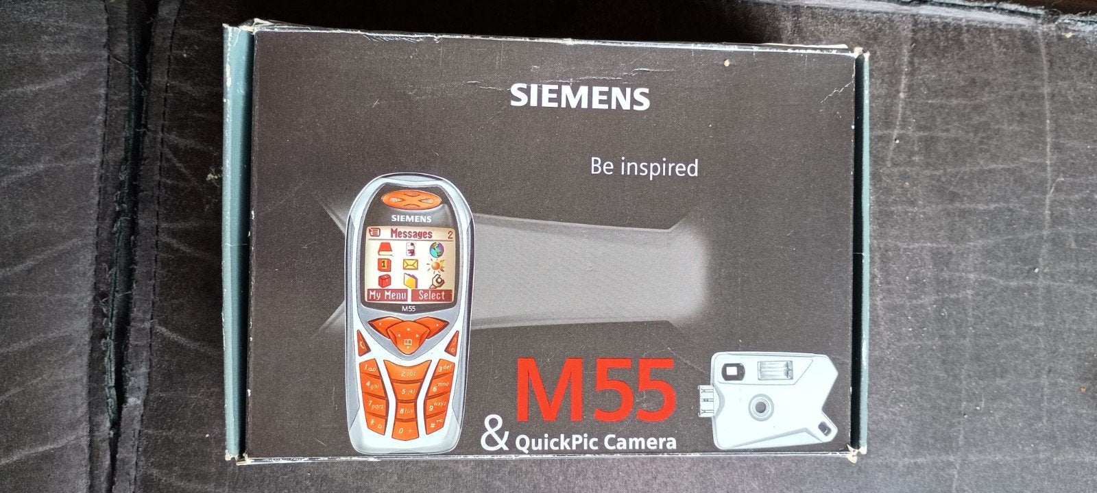 Siemens M55 doos, oplader, QuikPic camera en hoesje, Ophalen of Verzenden, Gebruikt, Klassiek of Candybar