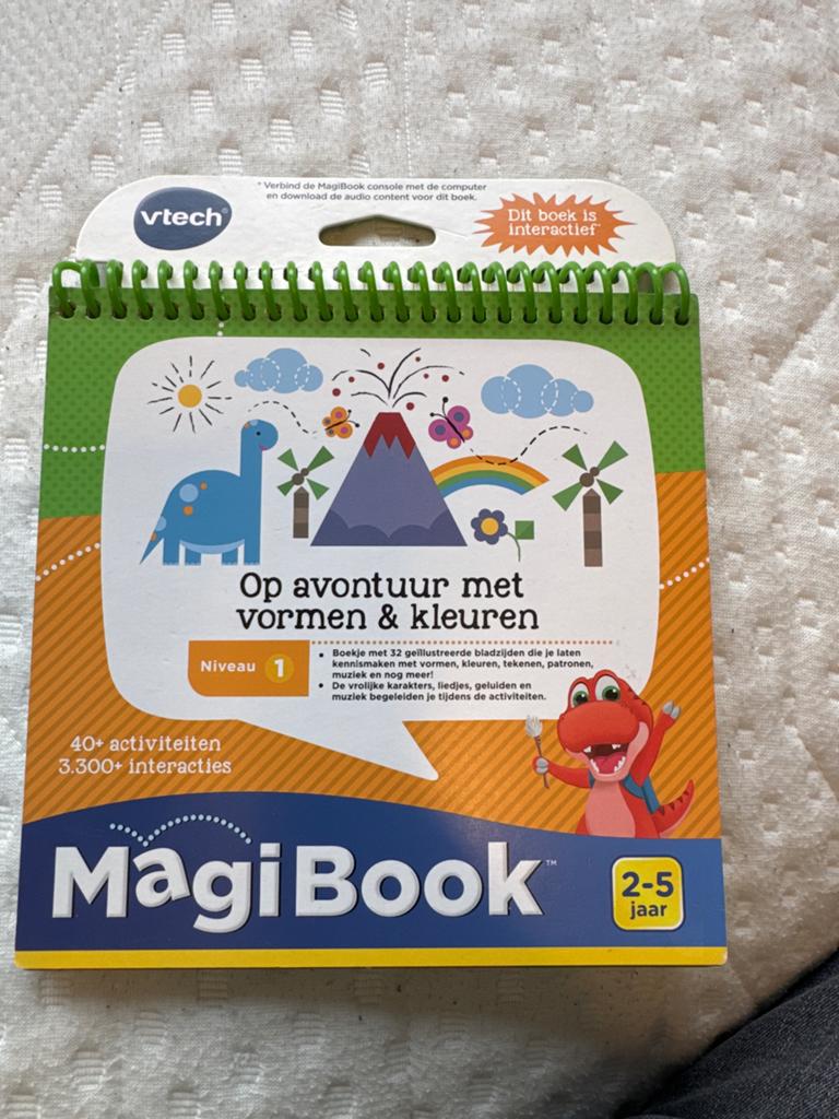 VTech MagiBook: Op Avontuur met Vormen & Kleuren (2-5 jaar), Ophalen of Verzenden, Zo goed als nieuw, Taal en Lezen, Met geluid