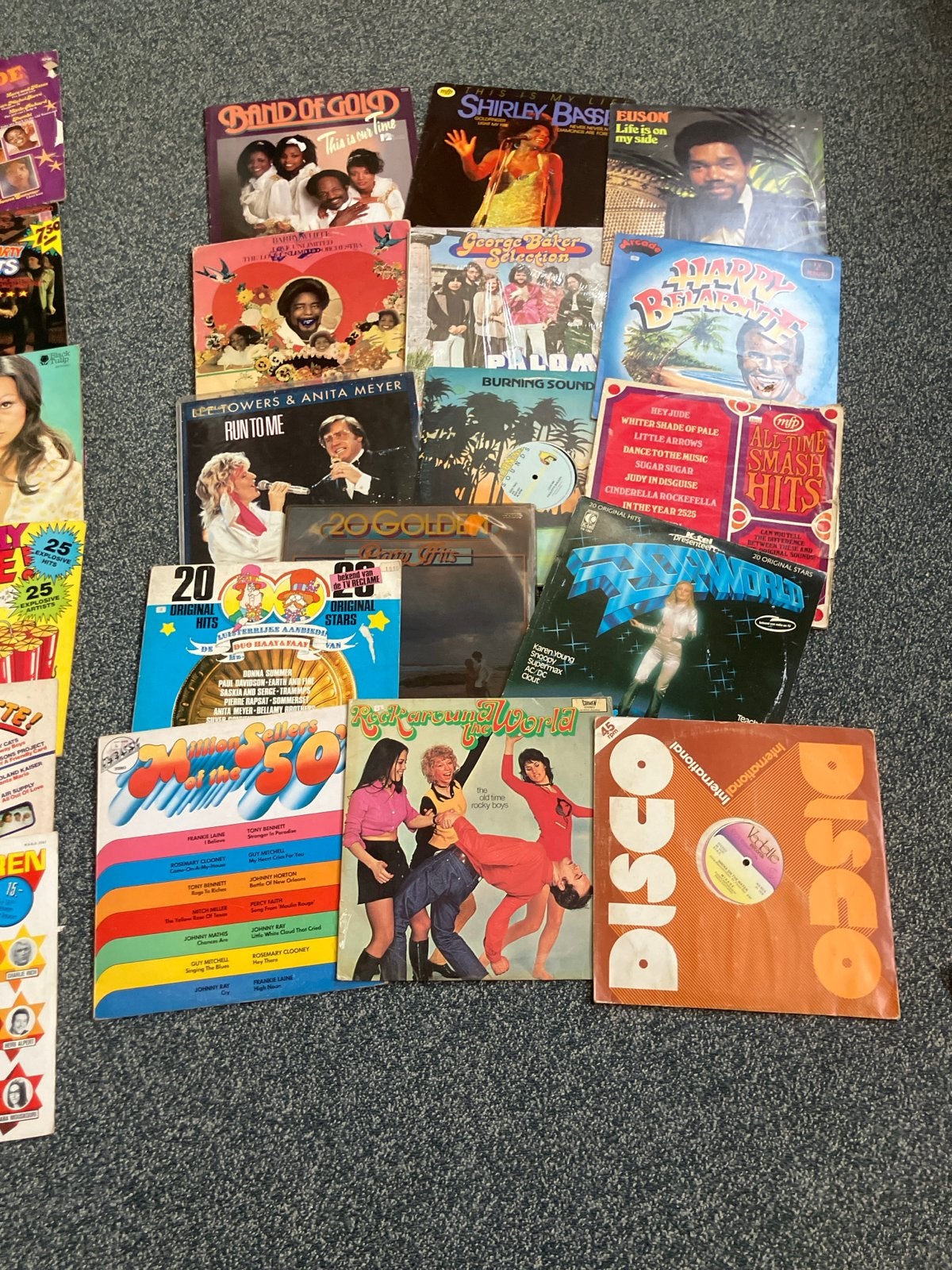 15 LP's Jaren '70 & '80: Barry White, Shirley Bassey, etc., Cd's en Dvd's, LP, Gebruikt, Pop, Ophalen of Verzenden