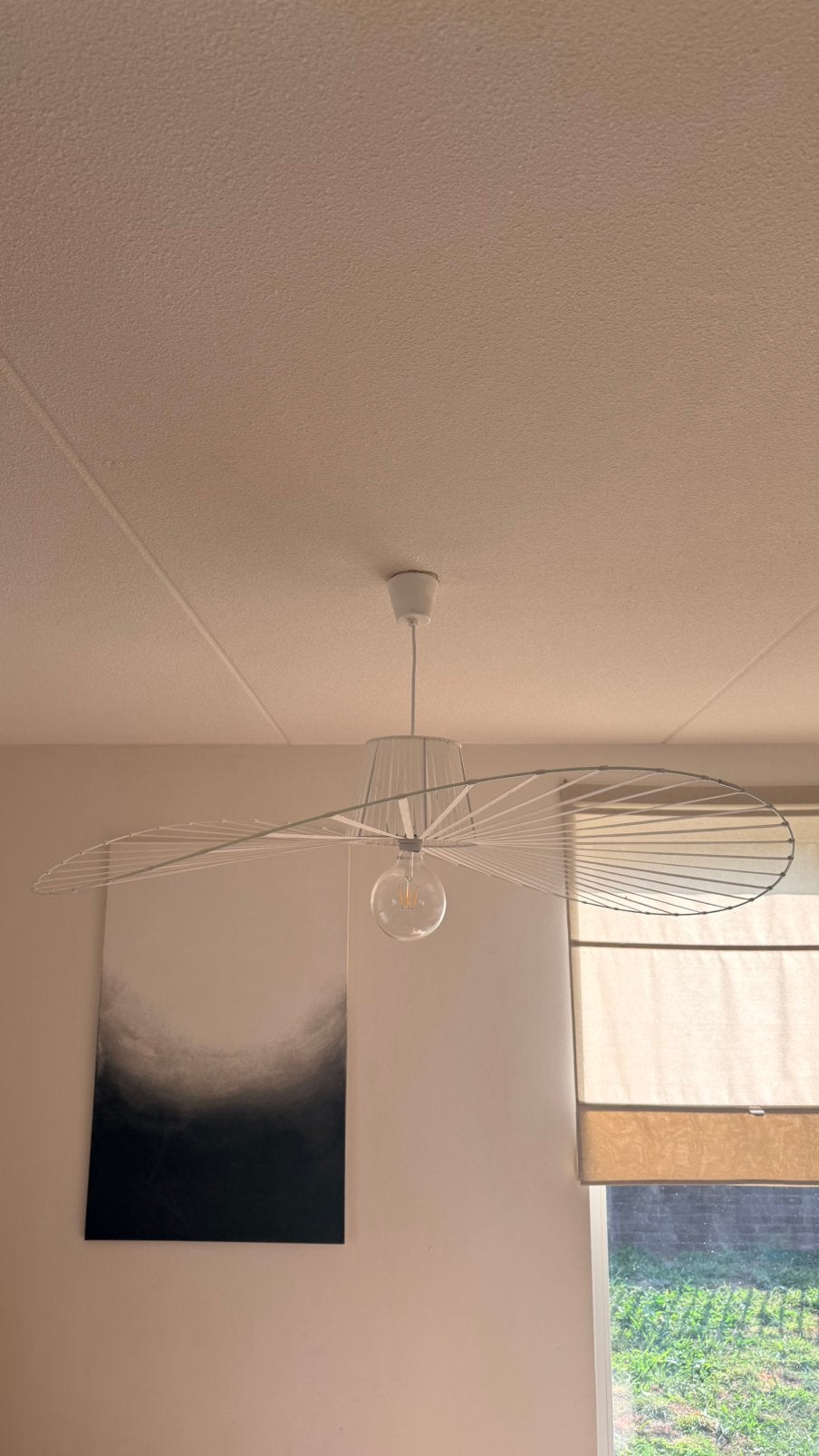 Hanglamp petite vertigo strohhoed 120, Ophalen, Zo goed als nieuw