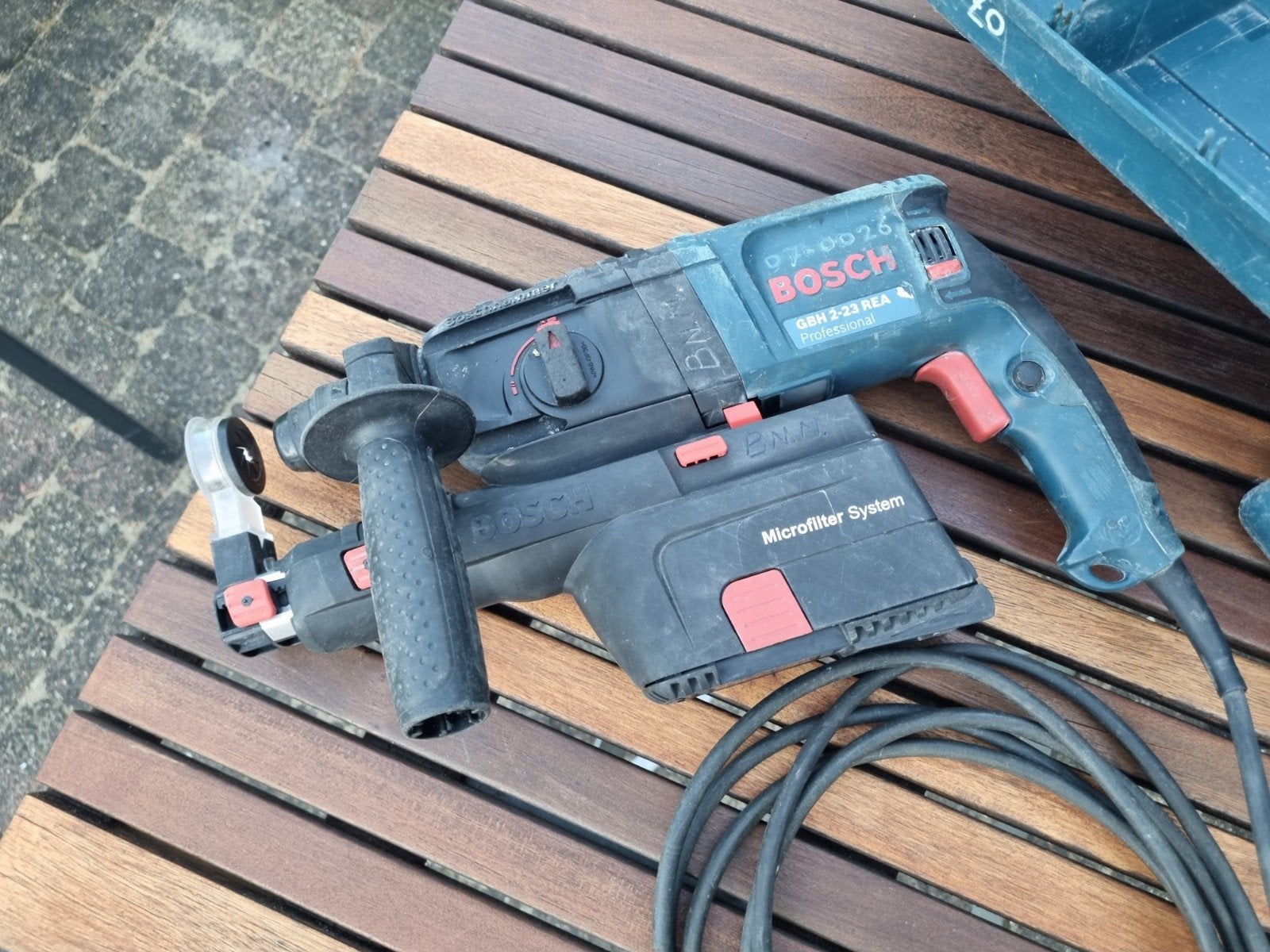 Bosch Boorhamer GBH 2-23 REA Professional met afzuiging, Ophalen of Verzenden, Gebruikt, Boor- en/of Breekhamer