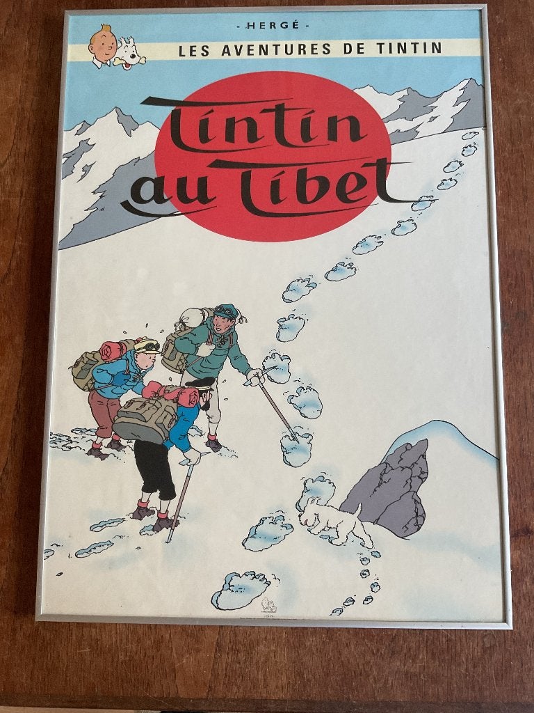 Posters Tintin, Ophalen, Rechthoekig Staand, Met lijst, Zo goed als nieuw
