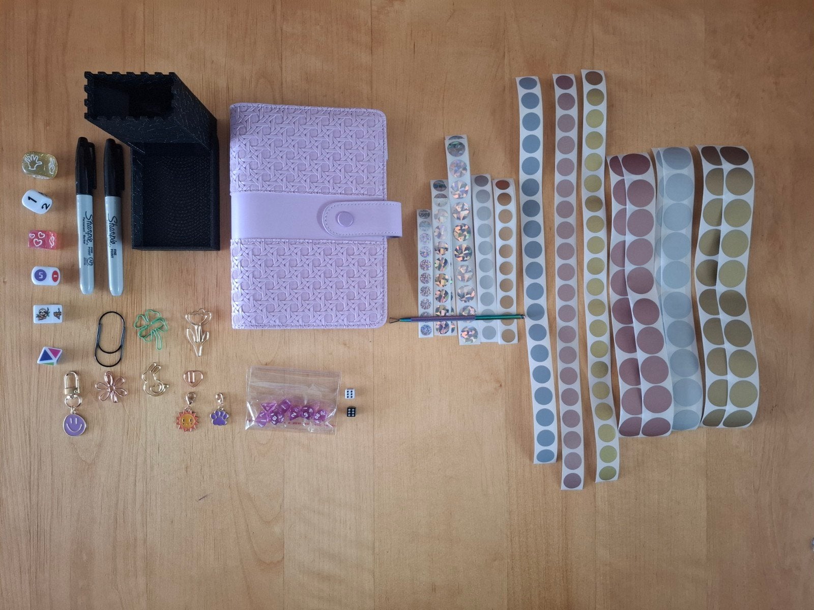 Cashstuffing set - Budgetplanner met accessoires, Ophalen of Verzenden, Zo goed als nieuw, Kunststof, Paars
