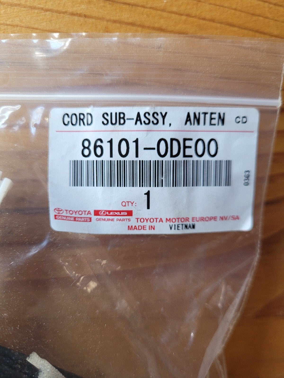 antenne kabel Toyota Originele. vanaf de radio, Ophalen of Verzenden, Nieuw, Toyota