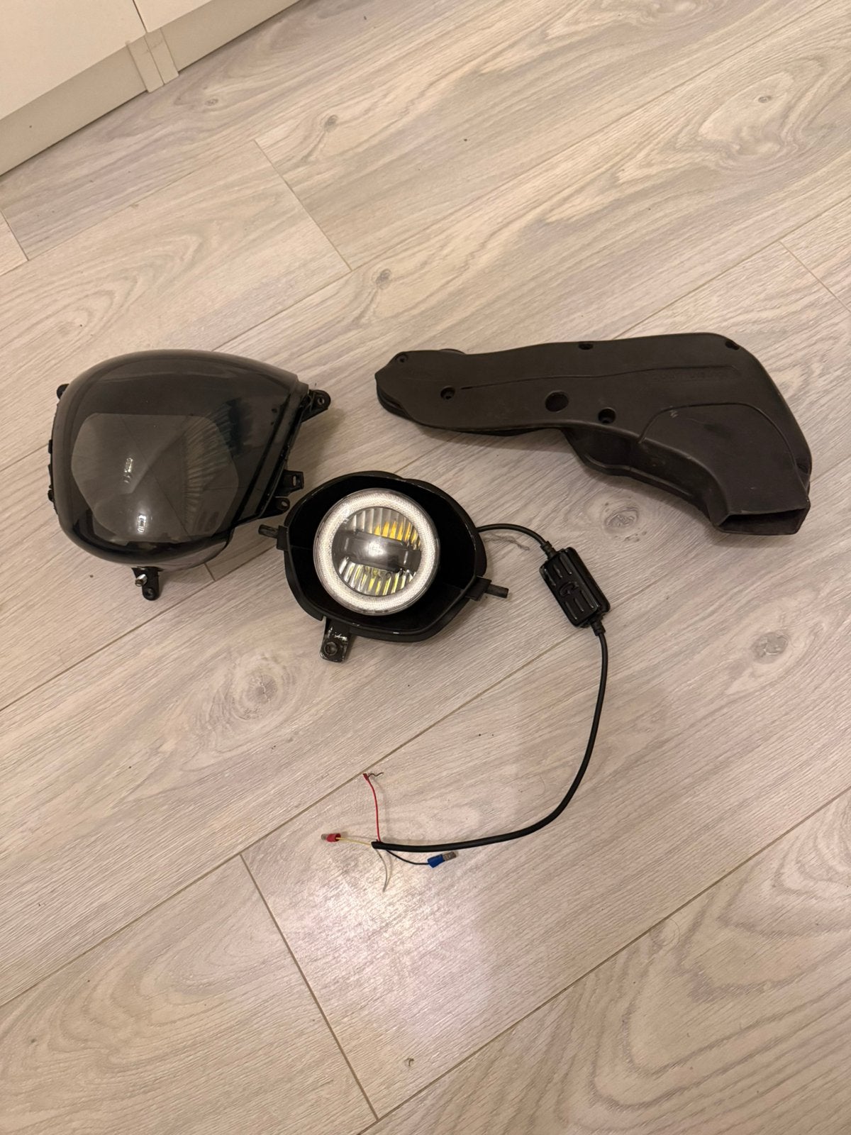 Angle eye , smoke koplampglas, Fietsen en Brommers, Fietsaccessoires | Fietsverlichting, Voorlicht, Zo goed als nieuw, Dynamo
