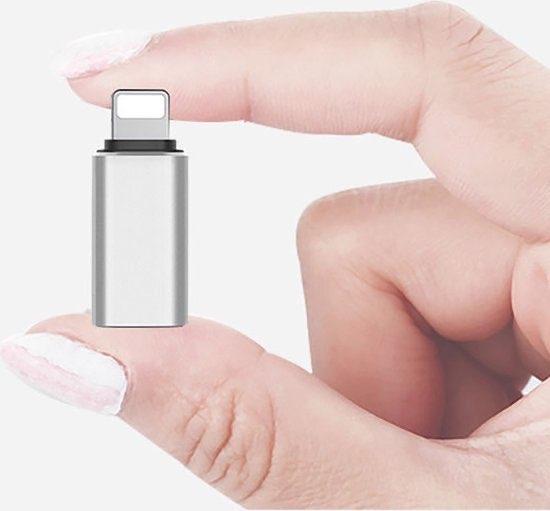 Lightning naar USB C Adapter - Aluminium - Snelladen, Verzenden, Nieuw