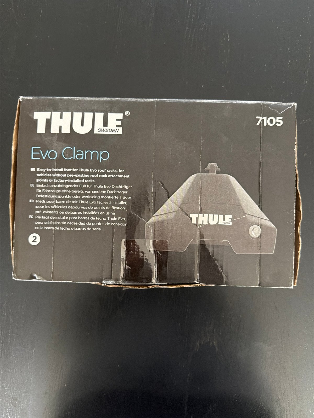Thule Evo Clamp 7105 - dakdrager klemmen, Auto diversen, Dakdragers, Ophalen of Verzenden, Zo goed als nieuw