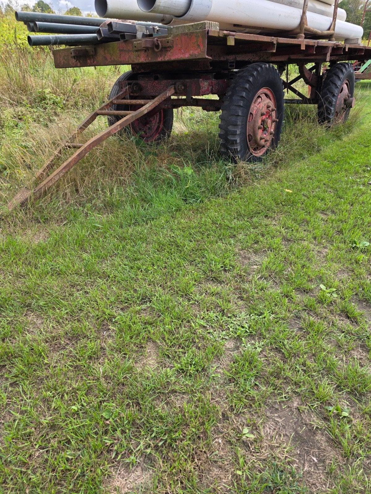 IJzeren platte wagen met ijzeren vloer, Ophalen, Gebruikt