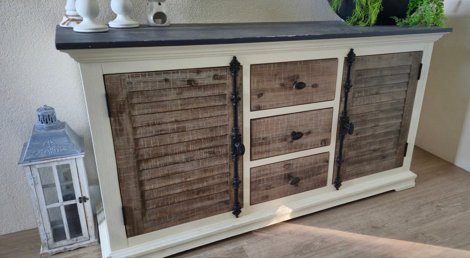 sfeervol landelijk dressoir, Ophalen of Verzenden, Gebruikt, 25 tot 50 cm, 150 tot 200 cm